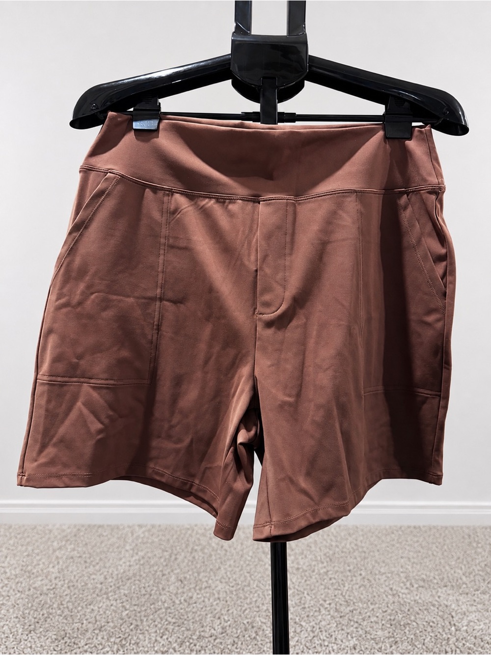 G4Free Yoga Athletic Shorts in Dark Coffee NWT